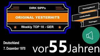 Yesterhits Weekly Top Ten Germany vor 55 Jahren