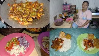 MASAK OSENG UDANG LANJUT SARAPAN BERSAMA MBAH RAJI