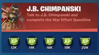 J.B. Chimpanski Questline Guide (War Effort) - Fortnite