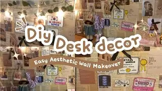 DIY Vintage Wall Decor✨| Aesthetic Desk Makeover Ideas💡