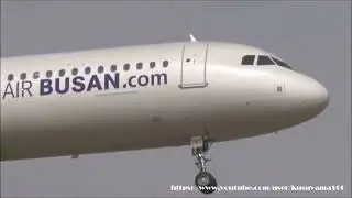 ✈✈壮絶強風のGo Around エアプサンは5回バウンド&rdquo;ゴーアラウンド続出 大荒れの成田空港 wind shear Crosswind landing NARITA RWY16R