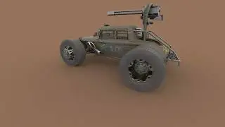 Car with Machine Gun