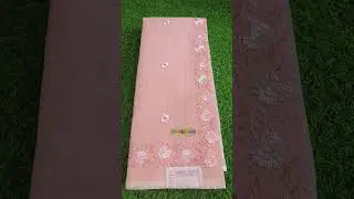 Supernet embroidery sarees/WhatsApp 9544913916