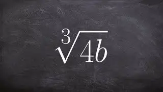 Learning how to rewrite an expression from radical form to a rational power