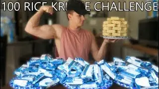 100 RICE KRISPIE TREATS IN 15 MINUTES? | IMPOSSIBLE FOOD CHALLENGE