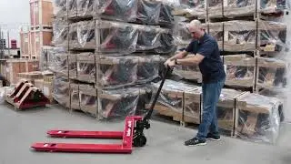 How to bleed the air out of the hydraulic unit on a Pallet jack