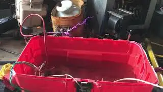 25 cm 10 inch jump with Mazilli driven vintage TV flyback!