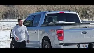 2023 F150 v8 pulling Hyundai Santa Fe during winter storm Jan 2025 in savannah GA