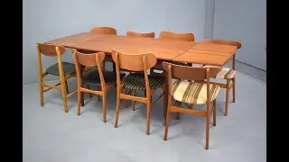 Pairs of vintage dining chairs by Danish Mobelfabrik