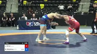 70 Kg Quarterfinal - Jordan Oliver, Sunkist Kids Wrestling Club Vs Michael Blockhus, Gopher Wrestl