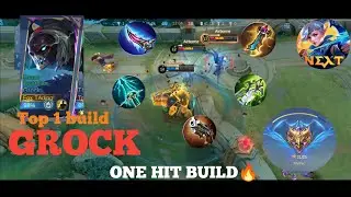 Top 1 Global build Grock🔥 #mobilelegends #highlights #grockhighlights #tading #pleasesubscribe