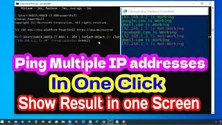 How to Ping Multiple Ip Addresses in One Command in The Command Prompt/PowerShell Command.