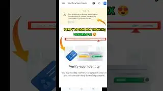 Google Adsense Identity Verification Option Not Showing Problem #shorts #googleadsense #sapanvermayt