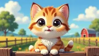 Cat Sound 🐱 | Meow Meow Meow on the Farm | Kids Shorts