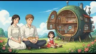 Ghibli-Style ASMR 🍃 Calm Family Moments & Cozy Country Home | Dreamlog