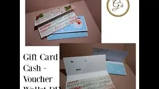 (£1) Poundland Craft - Christmas Gift Card/Cash/Voucher Wallet DIY