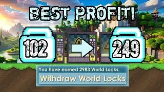 BEST PROFIT in Growtopia! How to GET RICH FAST in 2026! (EASY DLS)