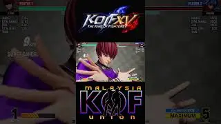 KOF XV patch 2.42 Orochi Chris corner counter hit 100% combo damage #kof #kof15 #kofxv
