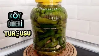 BU TURŞUYA BAYILACAKSINIZ... TAM KIVAMINDA  KÖY BİBERİ  TURŞUSU / FİSUN YILMAZ