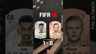 Haaland VS Isak FIFA EVOLUTION #eafc24 #fifa #football #shorts #austor