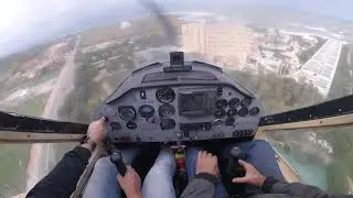 crosswind landing with gusting winds