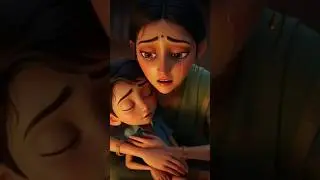The mother remained hungry, but kept feeding the child 😭 | Mother's love #children's #cartoons