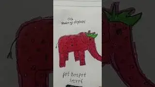 drawing strawberry Elephant