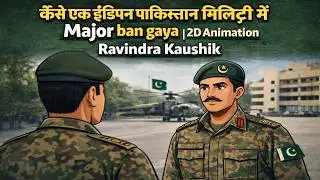 Kaise ek Indian Pakistan Military mein Major ban gaya | Ghibli Animation | Ravindra Kaushik ?