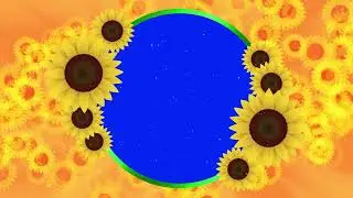 Wedding Frame Free Download-New Sunflowers Wedding Frame Animation in Blue Screen Video Effects