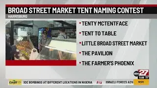 Broad Street Market's tent naming contest down to five nominees