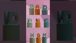 Mom👩&zwj;❤️&zwj;👨Dad Flip Art | Chalk Carving| #chalkcarving #chalkart #flipname #3d #asmr #art