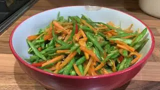 Green beans and carrot stir fry