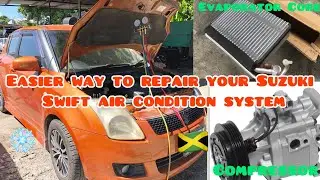 How to Remove and Replace a 2003 -2006 Suzuki Swift A/C Compressor Condenser and Evaporator Core