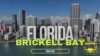 Miami Brickell Bay 4K Aerial Drone Views