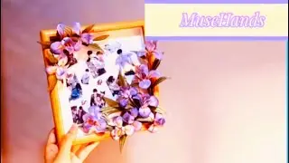 The Most Beautiful Iris Flower Photo Frame Ever! Handmade Chinese Chan Hua Silk Flower Tutorial#diy