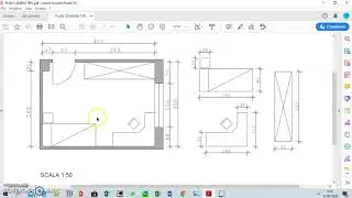 Disegno tecnico della propria cameretta. Per scuola secondaria.