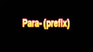 What Is The Definition Of Para  prefix Medical School Terminology Dictionary
