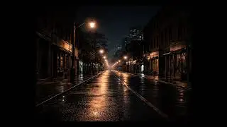 Empty Street at Night &ndash; 2 Hours &ndash; Calm Ambience &ndash; No Music