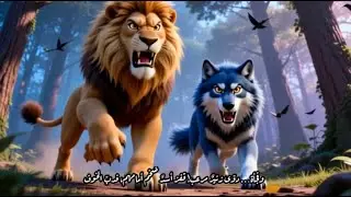الذئب الازرق و الاسد و حكمة الغابة