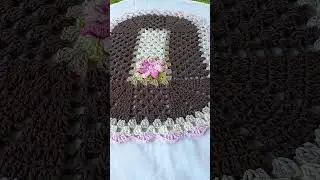 Tapete de croch&ecirc; retangular simples #produ&ccedil;&atilde;odecroche #crochet