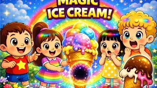 The Magic Ice Cream Rainbow World 🍦🌈 | Kids Fantasy Adventure Cartoon
