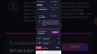 VOTING IN TRONWALLET