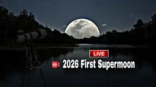 [ПРЯМАЯ ТРАНСЛЯЦИЯ] Первое суперлуние 2026 года!! Прямая трансляция суперлуния января 2026 года!!...