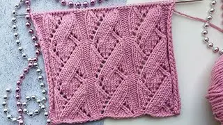 Interesting openwork knitting pattern