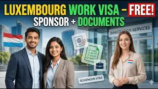 Luxembourg Work Visa 2026 Explained | Free Application | Sponsor Required? | Schengen Visa Access