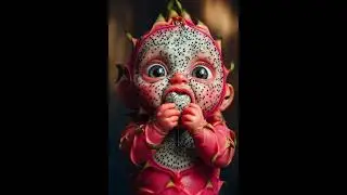 Cute Baby Dragon Fruit ASMR 😍🍉 | Relaxing & Satisfying Baby ASMR Sounds