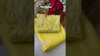 *Beautiful soft candy crush saree with bits work*🌺#daanvifashionfusion #indianfashion #sareelove
