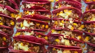 Самые вкусные МИНИ ТАКОС с говяжьим фаршем | В мексиканском стиле 🌮