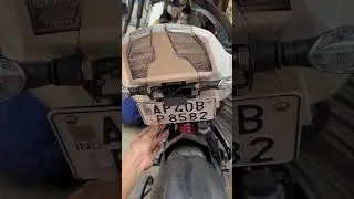 Folding number plate￼#bike