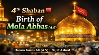 4 Shaban 💌 Wiladat Mola Abbas (AS) | Haram Imam Ali (A.S) | Najaf Ashraf Ziyarat